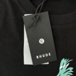 RHUDE ST. BLACK T SHIRT