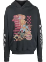 graphic-print hoodie